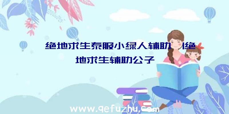 「绝地求生泰服小绿人辅助」|绝地求生辅助公子